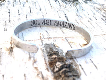 Load image into Gallery viewer, hidden message cuff bracelet