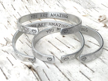 Load image into Gallery viewer, hidden message cuff bracelet