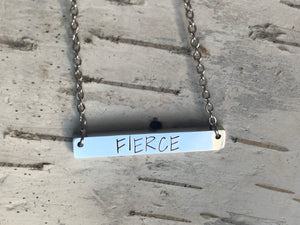 bar necklace