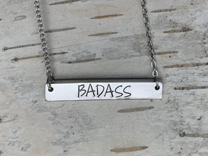 bar necklace