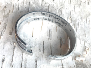 hidden message cuff bracelet