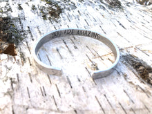 Load image into Gallery viewer, hidden message cuff bracelet
