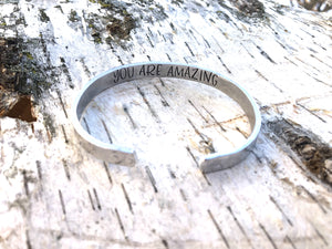 hidden message cuff bracelet